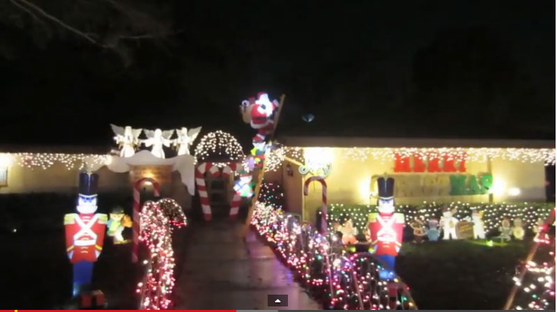 Video of our Christmas 2013 Winning Yard Display